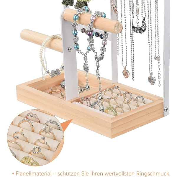 Smyckesförvaring för smyckesställ, ringar, örhängen, armband, klockor och accessoarer