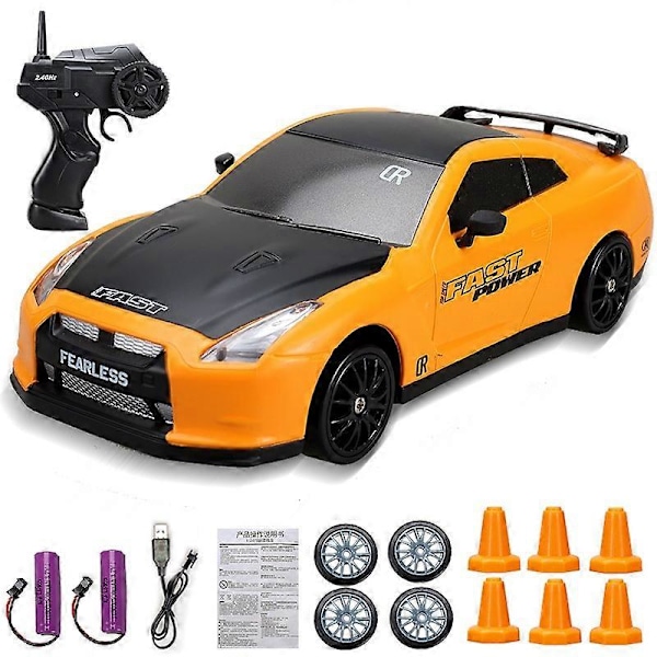 HaKeLai 2.4G Hög Hastighet Drift RC Bil 4WD Leksak Fjärrkontroll AE86 Modell GTR Fordon Bil RC Racing Bilar Leksak för Barn Julgåvor GTR Y-2B