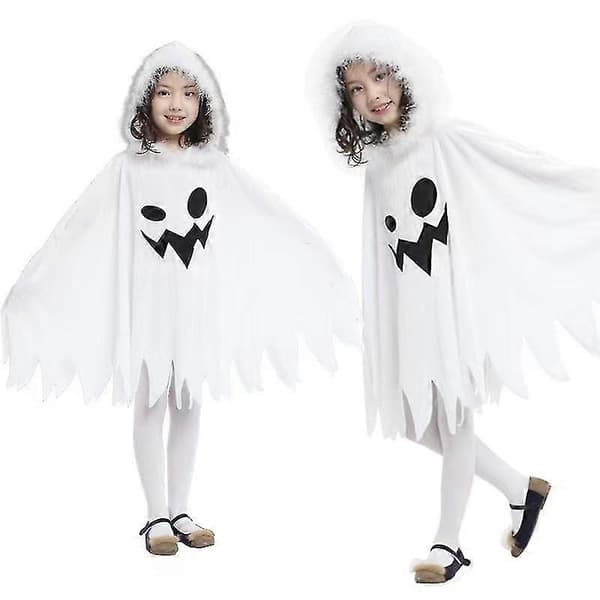 Halloween Kappe Børn Spøgelse Hætte Cosplay Tøj S 90cm