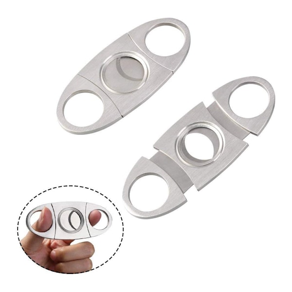 Plisseret Rustfrit Ahorn Cigar Cutter, Dobbeltskærs Saks