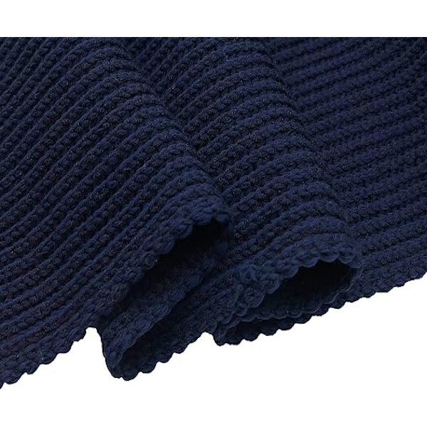 1 kpl Lämmin Syksy- ja Talvihuiv, Unisex Yksivärinen Talvi Kaula Lämmin Neulotu Huiv Blue