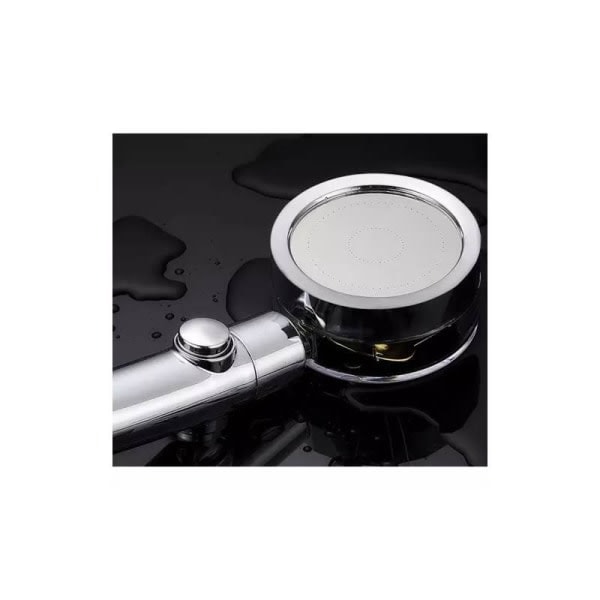 Booster Duschmunstycke med Propeller (med Filter) - Turbo Silver