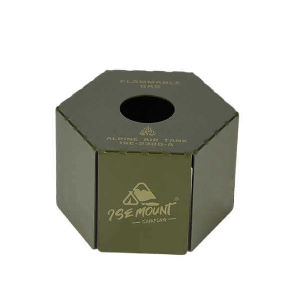 Gasdåsebeskyttelse Solid Gasbeholder Beskyttelsesdæksel Gasflaske Dæksel Sort Green 12.5cmx8.3cm