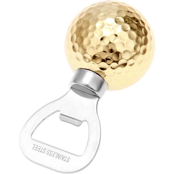 Ölburksöppnare Golfboll Design Kreativ Köksredskap Dryckesöppnare Golfbollformad Rostfritt Stål - Vit Gold