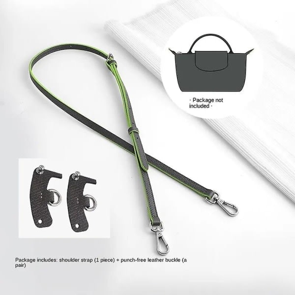 Axelrem för Longchamp Väska Transformations-tillbehör Fri stansning för miniväska Axelrem miniväska Grey
