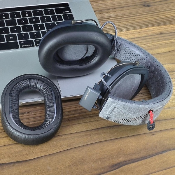Öronkuddar i memory foam för Backbeat Fit 6100 headset förbättrar ljudupplevelsen Svart