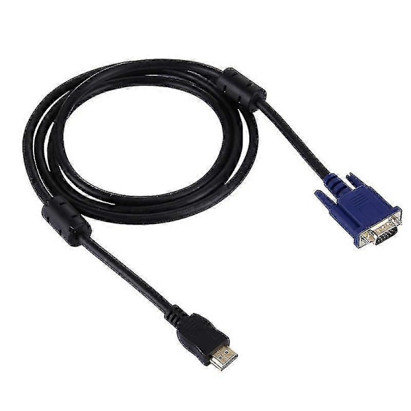 1,8 m HDMI han til VGA han 15-pin videokabel (sort)