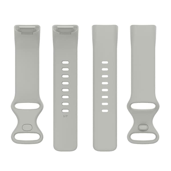 För Fitbit Charge 5 Silikon Armband, Storlek: L L Grey