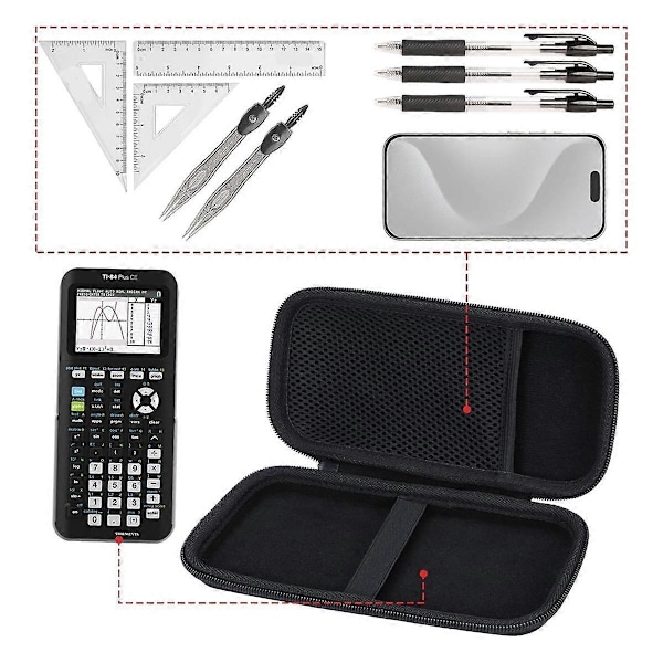 Hårdfodral Kompatibelt TI-84 Plus /TI-84 Plus/TI-Nspire CXII CAS/TI-Nspire CXII/TI-83 Plus/TI-89 Titanium/TI-85 /TI-86