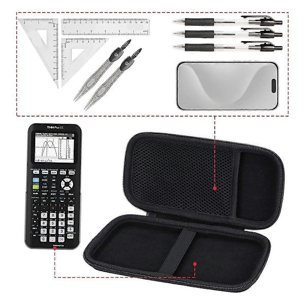 Kova kotelo yhteensopiva TI-84 Plus /TI-84 Plus/TI-Nspire CXII CAS/TI-Nspire CXII/TI-83 Plus/TI-89 Titanium/TI-85 /TI-86