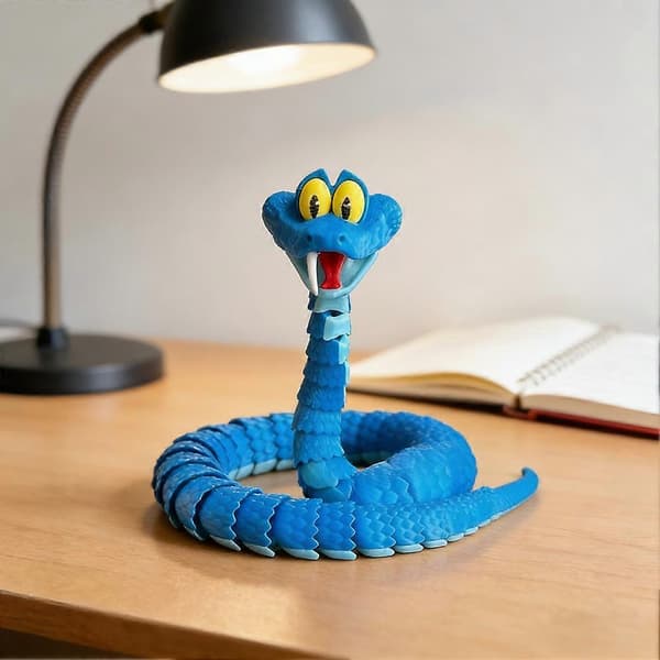 Fullt ledad Gary Ormfigur - 3D-printad Zootopia samlarleksak för fans 45cm