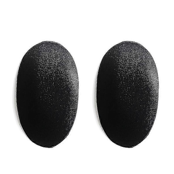 2 stk. Silikon Skulderpuder Push-up Klæbende Puder Skulderforstærker cloth Black