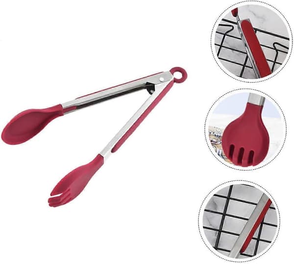 Sklisikker underlagsmat rustfritt stål matklyper for grilling, baking og servering