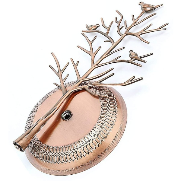 Creative Bird Tree Smycken Display Ram Örhänge Ram Armband Ram Halsband Smycken Metall Display Prop