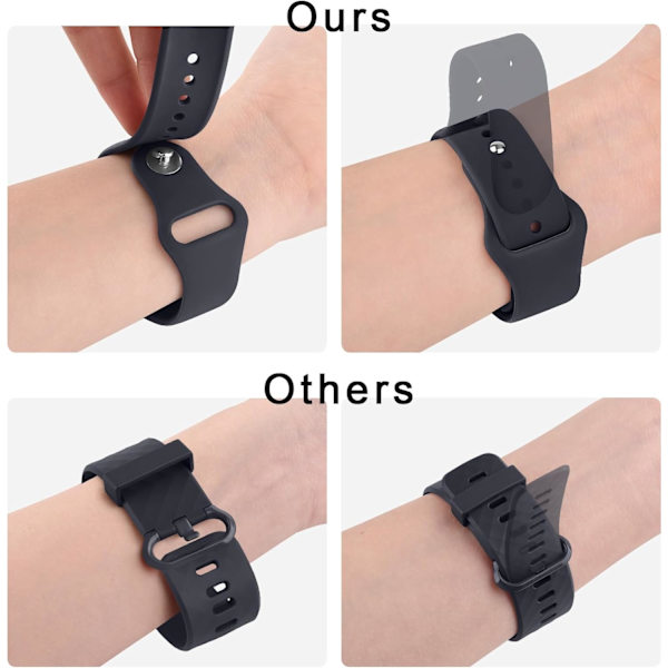 Silikonarmband för Samsung Galaxy Watch 6/5/4 för kvinnor och män, 20 mm mjukt ersättningsband för Samsung Watch 6/5/4 Midnight blue