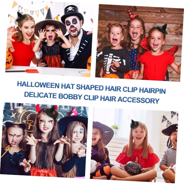 Halloween Hårtillbehör Hattar Hårspännen Hårklämma Hårstift Bal Halloween Hårstift Häxhatt Hårband Halloween Hatt