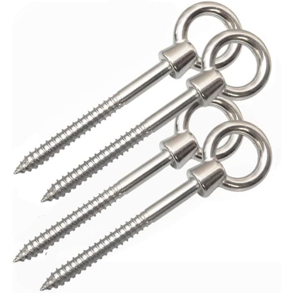 Hängmatte krokar, 4-pack hängmatta set i rostfritt stål