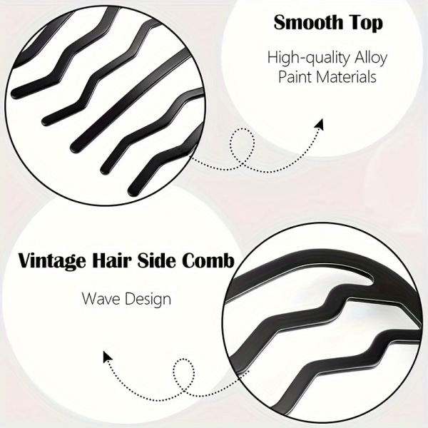 Enfärgad hårinlägg Kam Twist Vågigt hår Kam Brutna håravslutningsverktyg för kvinnor och flickor