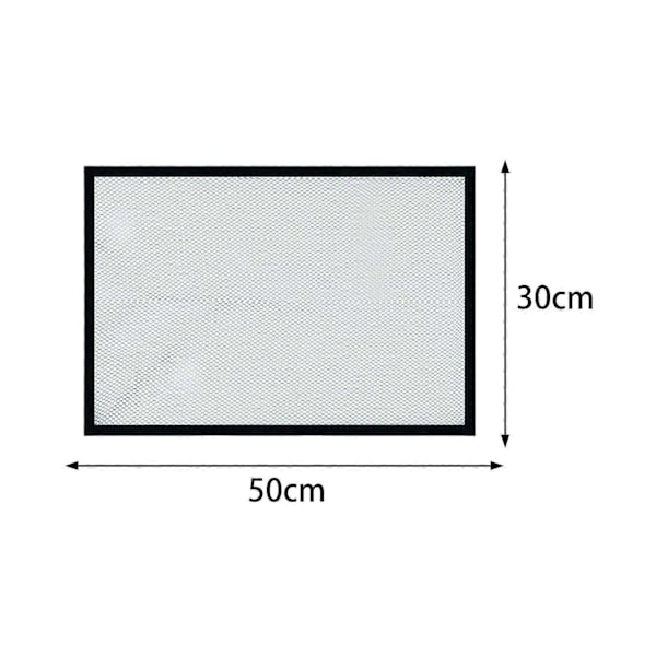 Akvarielåg med Magnetisk Anti-Hoppe Net - DIY Klar Beskyttende Net 50x30cm