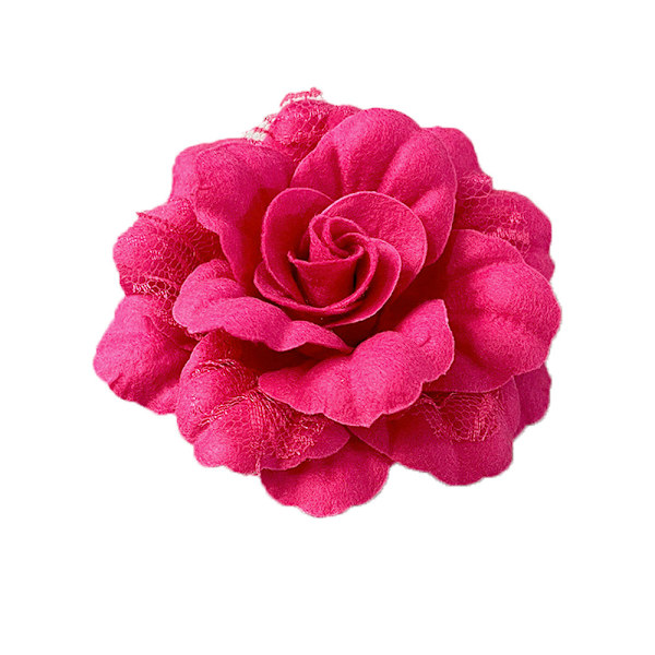 Kameliablom Broscher Kavaljersnålar Spetsblommor Brosch Klassisk för Bröllopsfest Dans Bankett för Kvinnor Damer Elegant Rose red