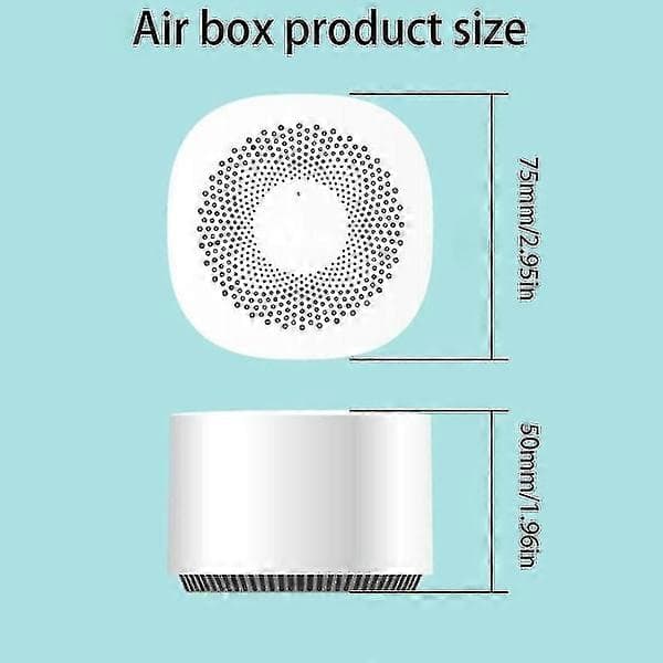 Digital CO2-mätare Gasdetektor CO2-sensor Luftkvalitetsmonitor Formaldehyd TVOC Koldioxid Trådlös App Luftanalysator
