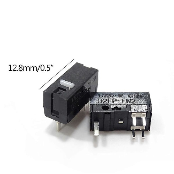 2 Stk. Strike Light Mouse Micro Switch Mus - Micro Knap D2FP-FN2 til ASUS ROG Gladius III AimPoint 36K 80 Millioner