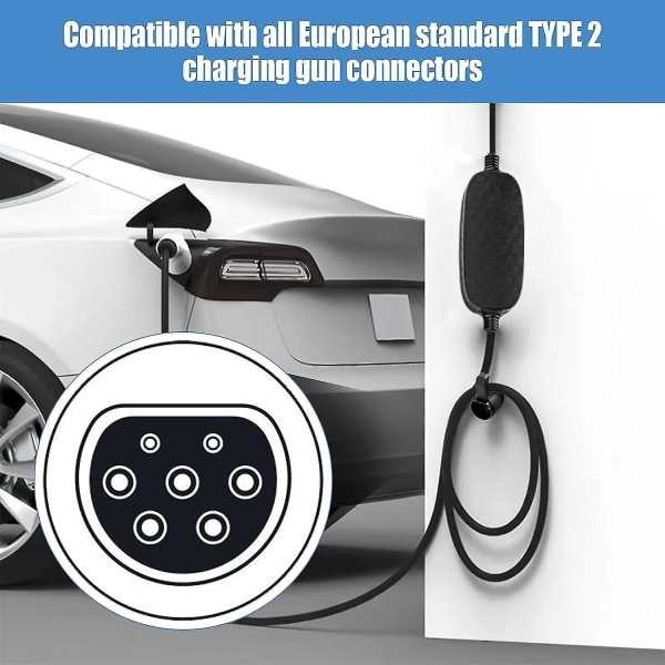2024, typ 2 laddkabelhållare väggfäste laddkabel typ 2 kontakthållare för elbil iec