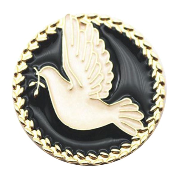 Punk Legering Fredsduvor Brosch Rolig Väska Smycken Nyhet Ornament Black