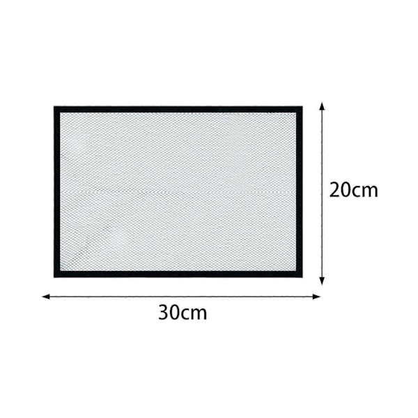 Akvarielåg med Magnetisk Anti-Hoppe Net - DIY Klar Beskyttende Net 30x20cm