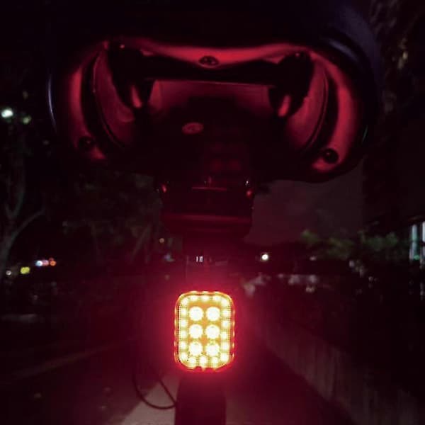 LED Sykkellys Sykkel Front Baklys TYPE-C Oppladbart Vanntett Sykkellys B