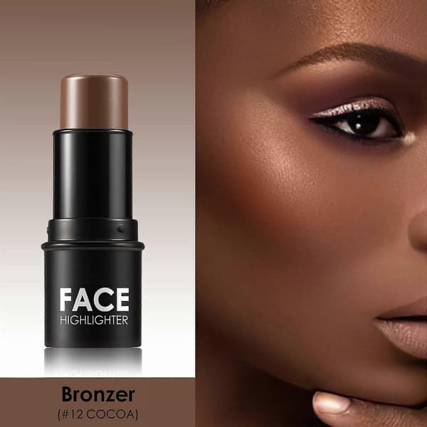 Kremkonturstift med byggbar dekkevne, langvarig vanntett ansiktskonturmakeupbronzer