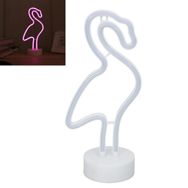 Flamingo Neon Skilt LED Neon Skilt og Stativbase for Dekorering av Hjemfest, Bursdag, Soverom