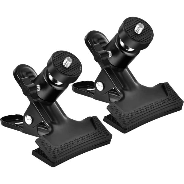 Kamera-Blitzhalterung, 360-Grad-Kamera-Clip-Halterung, 1/4-Zoll-Gewinde-Kugelkopf för GoPro Hero DSLR DSLR-Kamerastativ (svart)