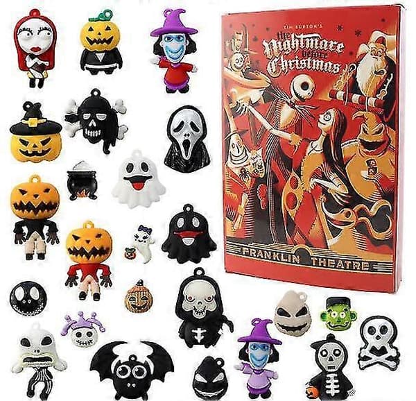 2025 Adventskalender 24 stk Halloween Nedtelling Blindboks Style 3