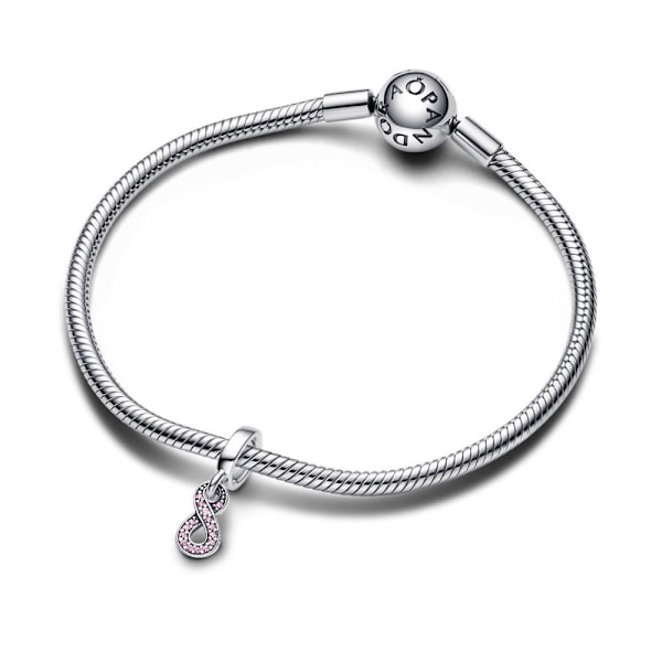 S925 Sterling Sølv Glitrende Uendeligheds Vedhæng Charm Smykker KVINDER hjem Pandora Dame Charm
