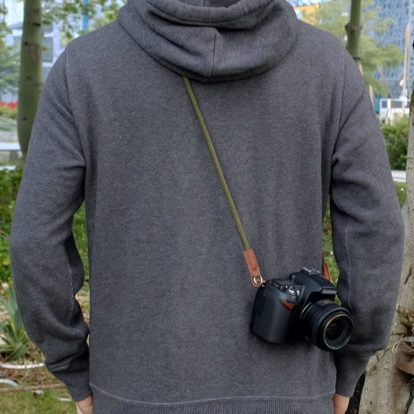 Mjuk Kamerarem, Axelrem Kompatibel med Sony A6600 A6400 A6000 A6300 A6500 A5100 RXIR II RX10 X100F X-T30 X-T20 X-T3 X-T2 Kamera Grön