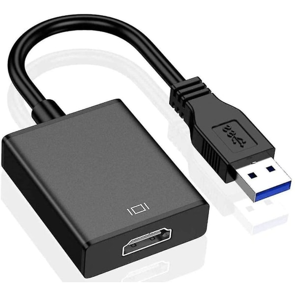 USB til HDMI-adapter, USB 3.0/2.0 til HDMI 1080p videografikkabel