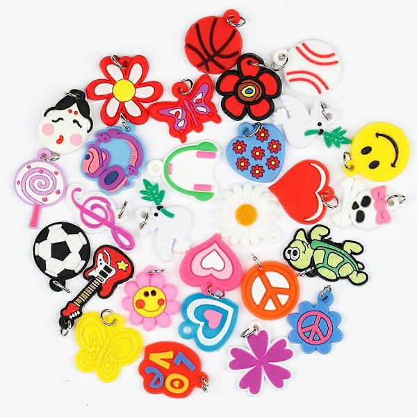 Loom Band Charm Armband Charm Charm för Loom Band Charm för Flickor Semesterpresent