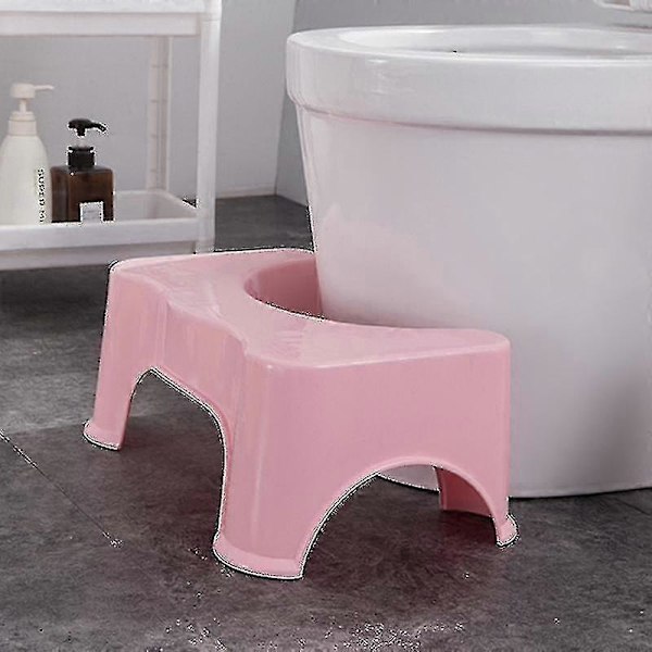 Kylpyhuoneen Squatty Potty -jakkara, WC-jakkara raskaana oleville, WC-jalkajakkara Pink
