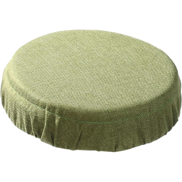 Taitettava jakkarapehmuste Tuolin Pehmuste Teleskooppijakkara Pehmuste Sisä- ja Ulkokäyttöön Stadionjakkaran Peitteet Pyöreä Retkeilyyn Makuuhuoneeseen Green Imitate linen