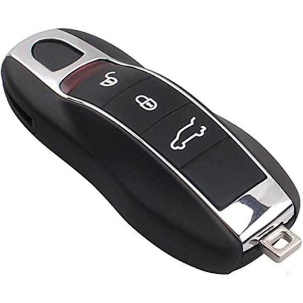 Plip Nyckel Kompatibel med Porsche Cayenne Carrera Boxster 911 Panamera Cayman Macan Gt 3 Knappars Fjärrnyckelskal