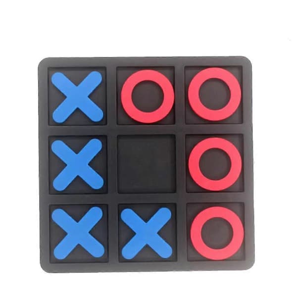 Tre i rad-spel / Luffarschack - 10 cm Svart