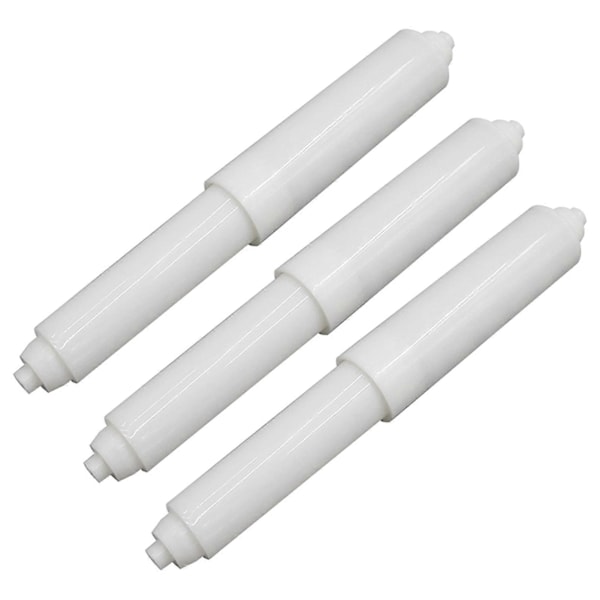 3 kpl WC-paperiteline Kätevä jousikuormitteinen helppo asennus Vaihto Säädettävä WC-paperirulla QingHai White