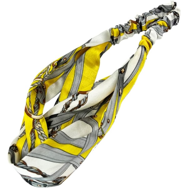 1 stk Hårbånd 1 Pakke Hodebånd for Kvinner Elastisk Hodebånd Sklisikkert Mote Kvinners Turban Hode Yellow