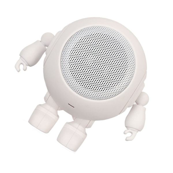 Portabel Bluetooth-högtalare Robotform Bluetooth 5.0 1000mAh Inbyggd Mikrofon Mini Trådlös Högtalare för Hem Utomhusfest Vit
