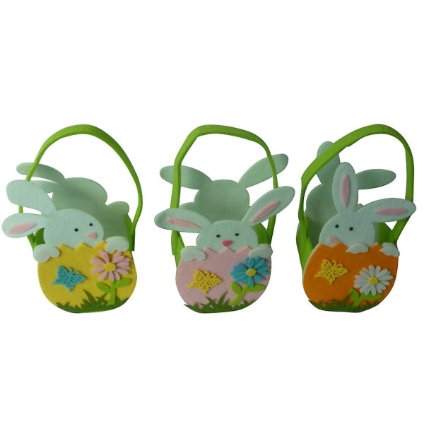 3 Flower Rabbit Gift Bags Cartoon Candy Bags