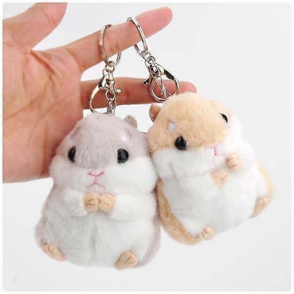 Söpö Hamsteri Avaimenperä Laukku Riipus Pehmolelu Light Blue