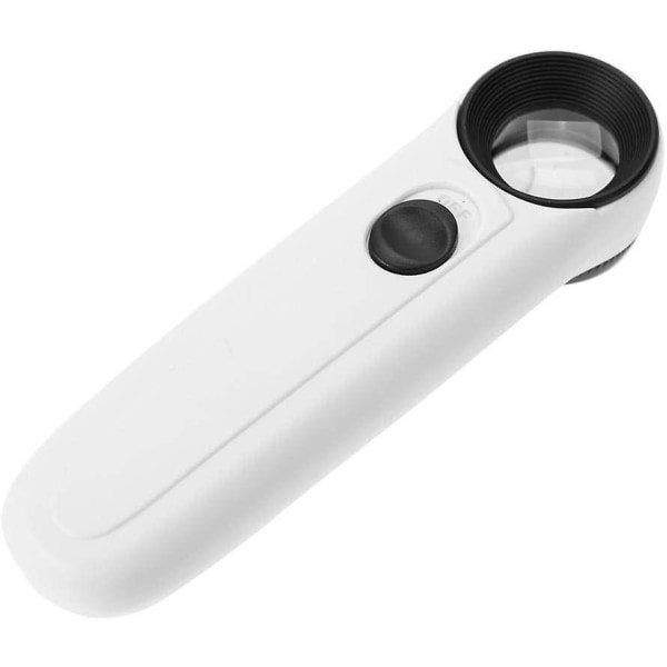 Led Handheld Magnifier Reading Magnifying Glass Abs Plastic Case Magnifying Glass Mini Magnifier For Inspection, Processing, Installation And Electron