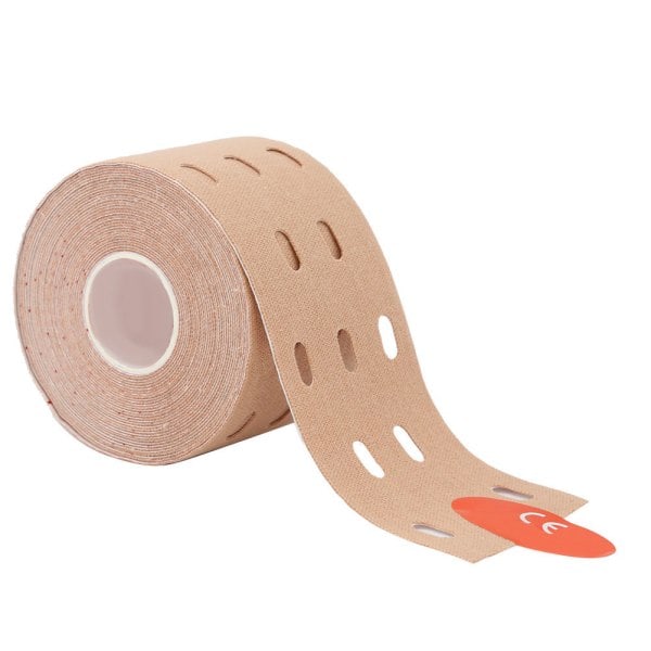 5cm*5m Perforeret Elastisk Klæbende Sports Tape Spændings Muskel Tape Bandage Bandage Hudfarve