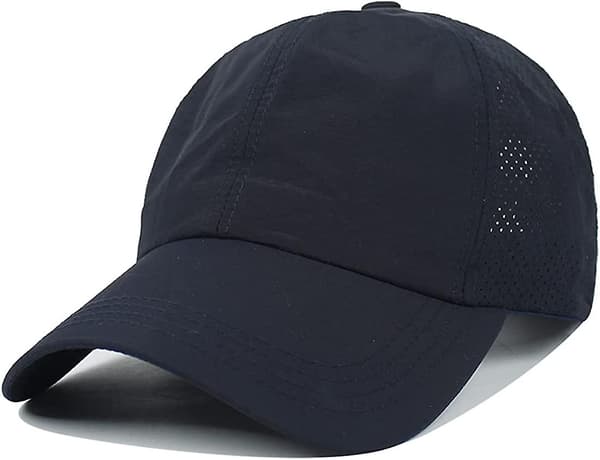 Baseballkasket med kryds-ponytail til kvinder Navy